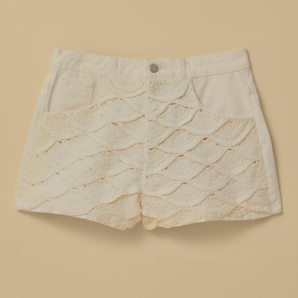 FARM Rio Cream Jean Shorts - Picture 4 of 7